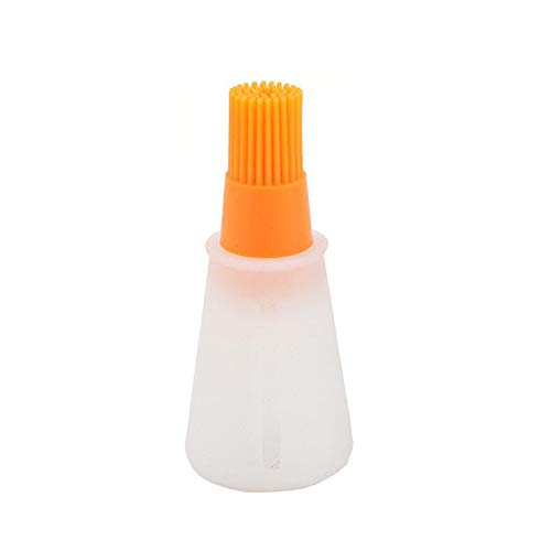New Portable Oil Bottle With Silicone Barbecue Brush | BBQ Cooking Oil Dispenser Brush Kitchen Baking & Grilling Tool