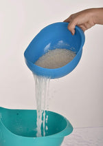 Colander 1 x Big Fruit Basket | Pasta Strainer, Vegetable Strainer & Multi-Purpose Kitchen Washing Bowl For Daily Use