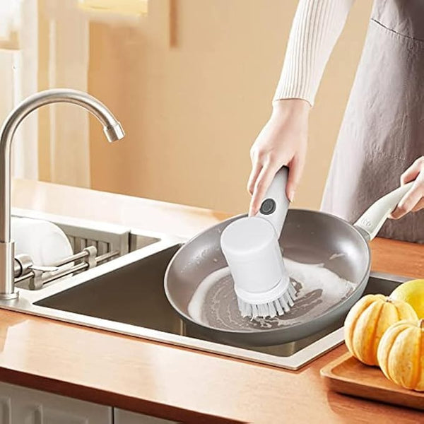 Electric Cleaning Brush, Electric Rotary Cleaning Brush with 3 Brush Heads Insulator Polisher Bathroom Shower Tub Kitchen Stove Floor Car.