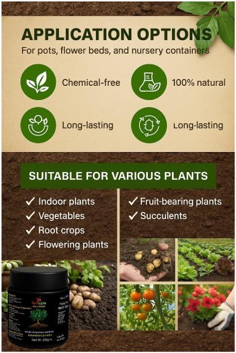 Soil Activator 100 gm Pack of 1.Soil Activator 100 gm – Microbial Booster for Healthy Plant Growth