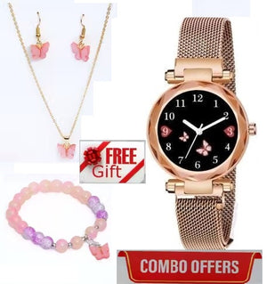 1. Designer Women's and Girl's Watch Analog Watches with bracelet and panded set