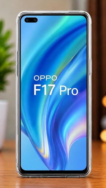 OPPO F17 Pro Premium Transparent TPU Back Cover | Crystal Clear Shockproof Slim Protective Mobile Case