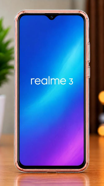 Realme 3 Premium Transparent TPU Back Cover | Crystal Clear Shockproof Slim Protective Mobile Case