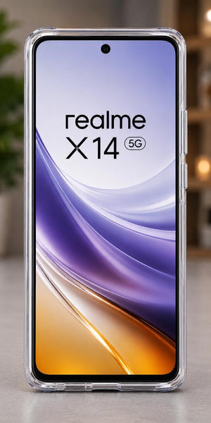 Realme X14 5G Transparent TPU Back Cover | Crystal Clear Shockproof Soft Silicone Protective Mobile Case