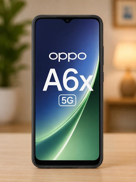 OPPO A6x 5G Liquid Silicone Soft Back Cover | Premium Shockproof Matte TPU Protective Mobile Case (Black)