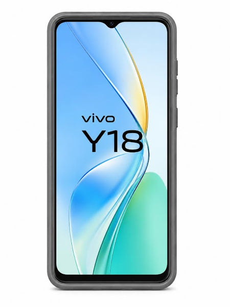 Vivo Y18 Smoke Transparent TPU Soft Back Cover Shockproof Case