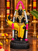 Terracotta Lord Vishnu Perumal Golu Doll – Traditional Handmade Golu Idol 12 inch