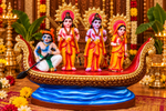 Terracotta Calcutta Guhan Odam Golu Dolls Set – Handmade Ramayana Golu Collection 7 inch