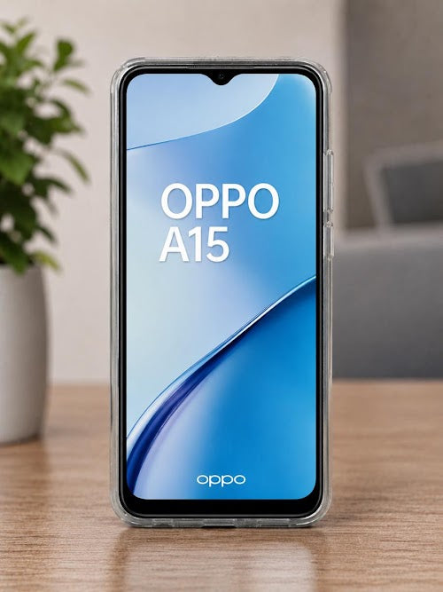 OPPO A15 Transparent TPU Back Cover | Crystal Clear Shockproof Soft Silicone Mobile Case | Slim Protective Anti-Scratch Back Cover for OPPO A15