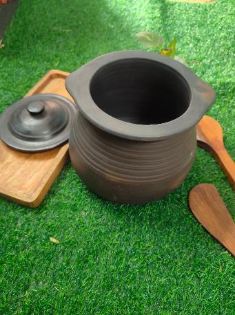 Unique Rice Pot Handmade Natural Clay Cooking Pot Traditional Earthenware Rice Cooking Vessel Healthy Kitchen Cookware Eco Friendly Chemical Free Clay Pot