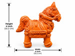 Royal Handmade Terracotta Horse Pair Showpiece | Traditional Indian Horse Statue | Premium Ethnic Home Décor