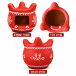 Royal Traditional Terracotta Art Stove | Handmade Clay Cooking Stove | Ethnic Indian Kitchen Décor[3inch=H*L=3*3]