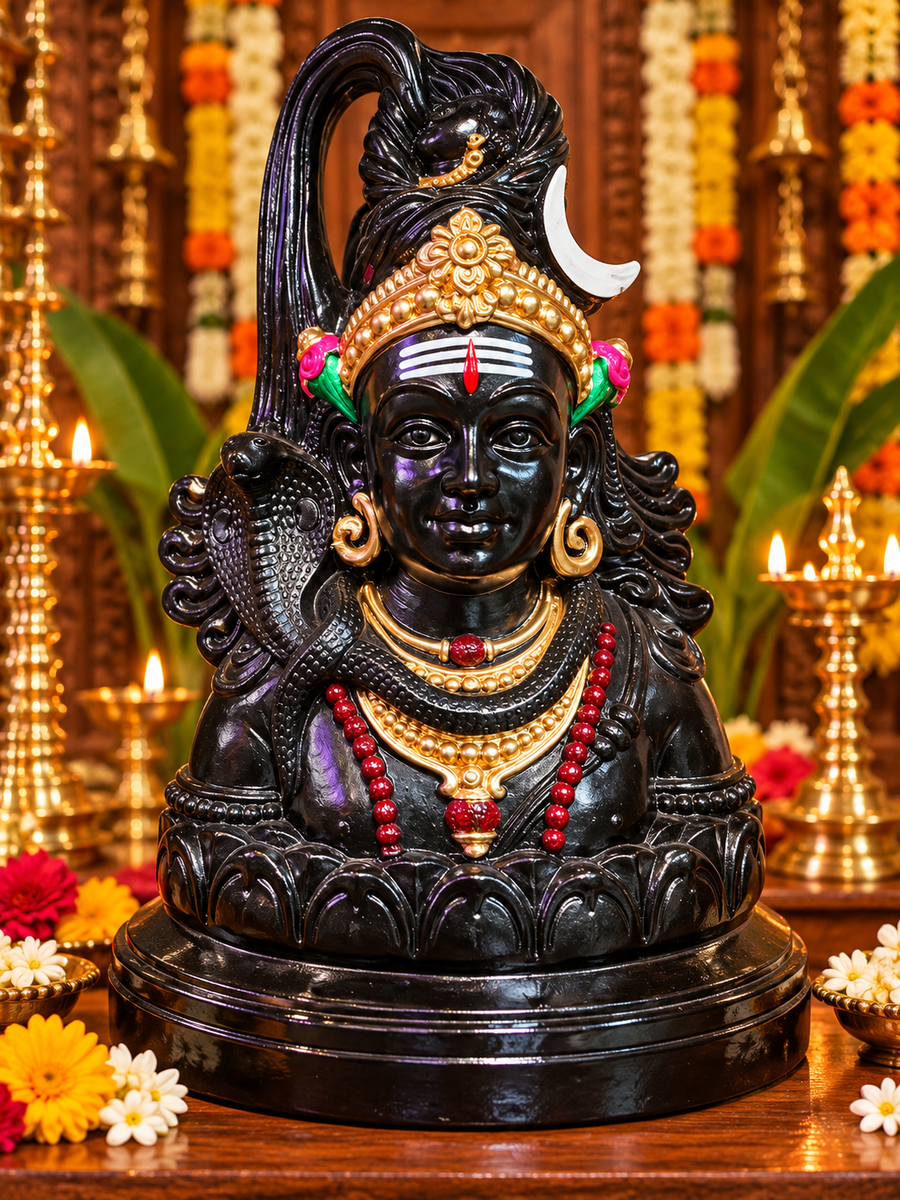 Terracotta Lord Shiva Golu Doll – Traditional Mahadev Idol 12 inch
