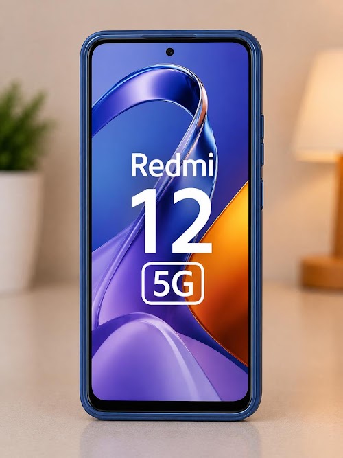 Redmi 12 5G Premium Slim TPU Back Cover Case - Blue
