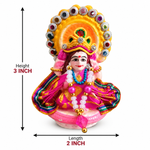 Royal Vinayagar & Lakshmi Pair Kolu Statues | Traditional Handmade Pooja Décor | Festive Home Decoration[6INCH=H*L=6*3.5]