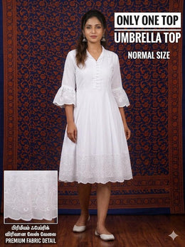 Satin let umbrella kurti
