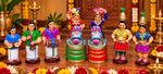 Traditional Karakattam Golu Dolls Set – Tamil Folk Dance Bommai Set | 7 Inch