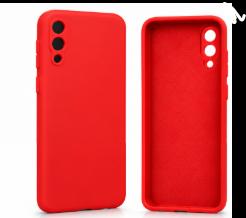 Premium Soft Silicone Matte Finish Shockproof Back Cover Case for Samsung Galaxy A14 4G / A14 5G - Red