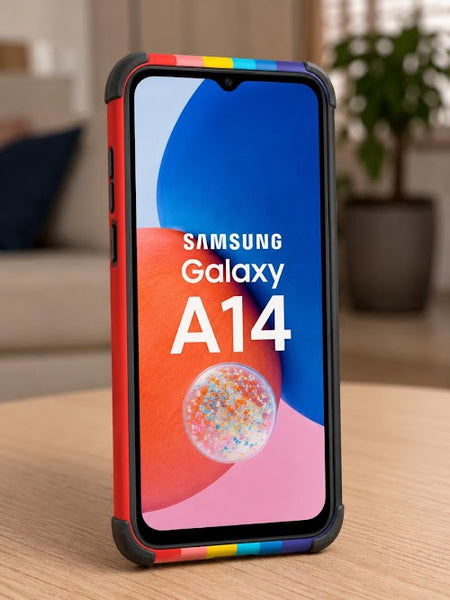 Samsung Galaxy A14 Shockproof Armor Back Cover | Heavy Duty Protective Case with Corner Protection