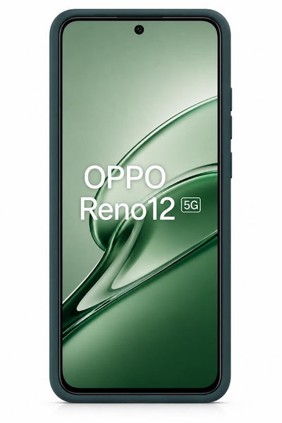 OPPO Reno12 5G Soft Silicone Back Cover | Shockproof Slim Protective Matte Mobile Case