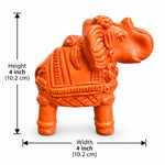 Royal Luxury Terracotta Elephant Pair Showpiece | Traditional Handmade Indian Elephant Statue | Premium Home Décor
