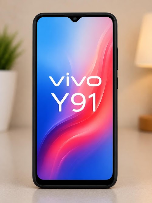 Vivo Y91 Premium Slim TPU Shockproof Back Cover Case - Black