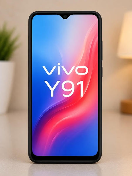 Vivo Y91 Premium Slim TPU Shockproof Back Cover Case - Black