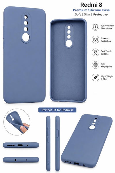 Redmi Blue Protective Back Cover | Lightweight Anti-Scratch Phone Case