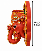 Royal Terracotta Elephant Hanging Planter – Traditional Handmade Stone Work Wall Decor[6INCH=H*L=6*6]