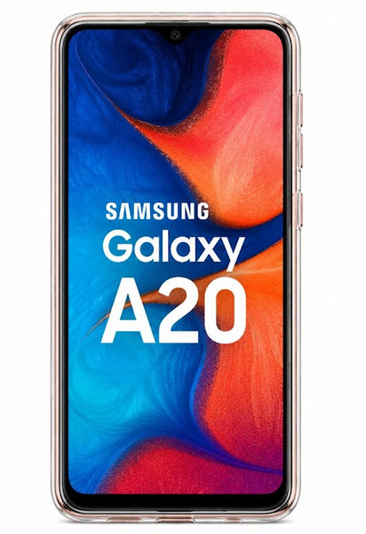 Samsung Galaxy A20 Transparent TPU Soft Back Cover Shockproof Case