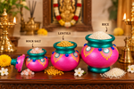 Royal Traditional Pink Gubera Pot – Handcrafted Terracotta Decorative Wealth Pot for Pooja & Home Décor[10inch]