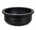 Royal Chettinadu Black Clay Kulambu Chatti | Handmade Earthen Clay Cooking Pot | Traditional South Indian Cookwares