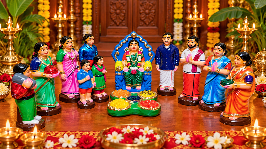 Seemandham Golu Dolls Set – Traditional Baby Shower Ceremony Bommai Set | 7 Inch