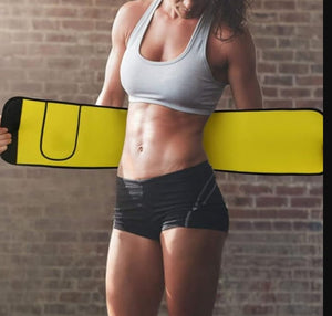 1. Sweat Belt, Abdominal Belt for Men and Women Non-Tearable, Sauna Belt Waist Trainer