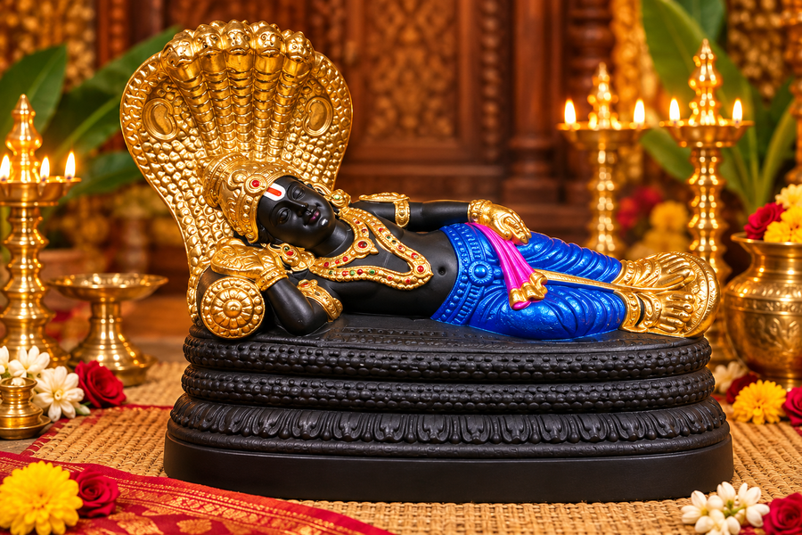 Terracotta Ranganathar Golu Doll – Handmade Lord Ranganathar Golu Idol