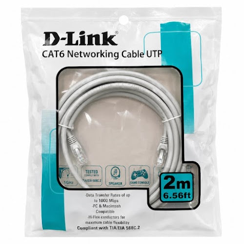 D-Link CAT6 UTP Networking Cable – 2 Meter