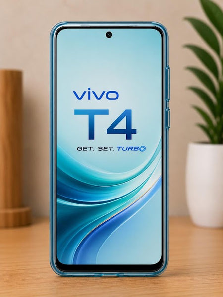Vivo T4 Premium Transparent TPU Back Cover | Crystal Clear Shockproof Slim Protective Mobile Case
