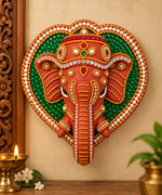 Royal Terracotta Elephant Hanging Planter – Traditional Handmade Stone Work Wall Decor[6INCH=H*L=6*6]
