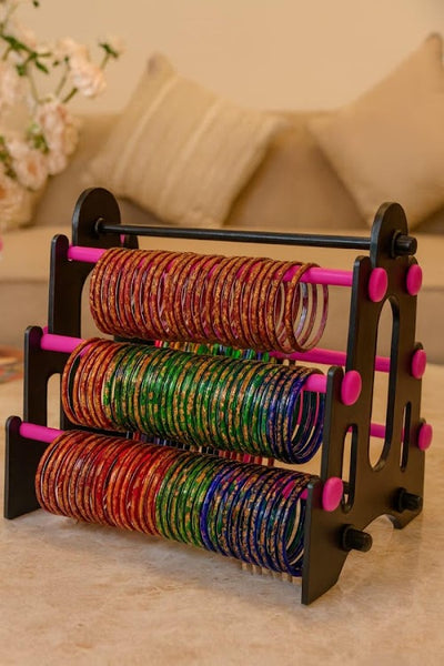 3-Stage Bangle Stand | Modern Jewelry Organizer | Bracelet & Watch Display Rack | Easy-to-Assemble Storage Stand