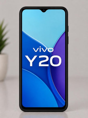 Vivo Y20 Liquid Silicone Soft Back Cover | Premium Matte Shockproof Protective Mobile Case (Black)