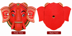 Royal Traditional Terracotta Hanging Elephant Idol – Handcrafted Ethnic Wall Decor for Home & Pooja Room[10INCH=H*L=10*12]