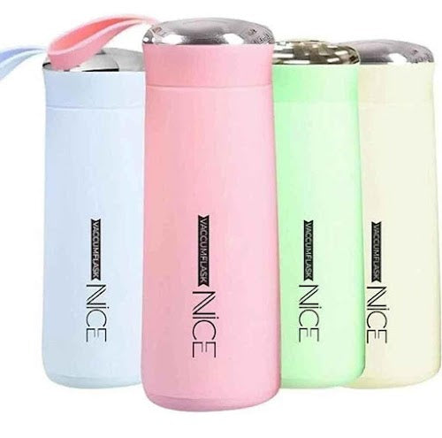 Glass water bottle with plastic outer shield