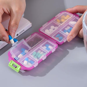 1. Mini Travel Pills Box Medicine Carry Box Seal Storage Container Holder