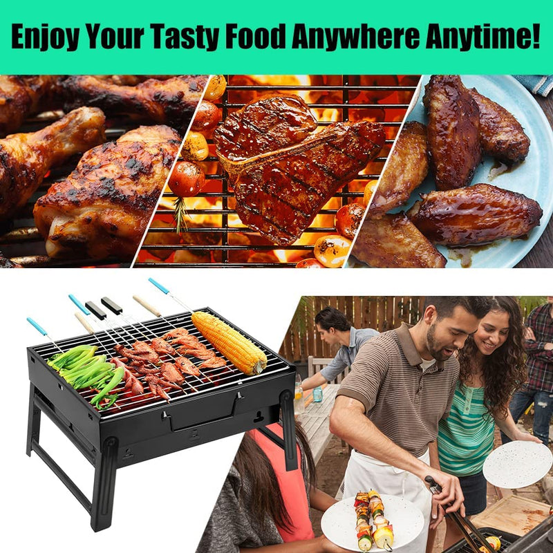 Portable Folding Charcoal Barbecue Grill
