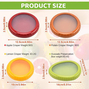 1. 2pcs Fruit and Vegetable Storage Containers Set