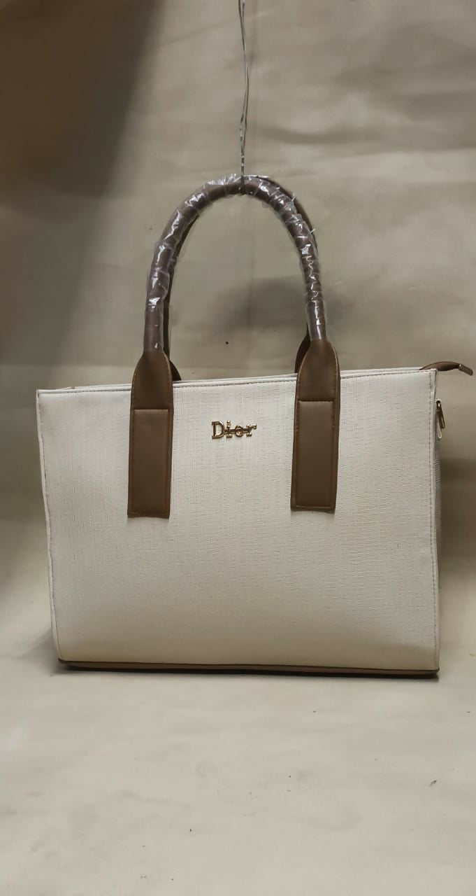 Classic Ladies Office Tote Bag with Zip Closure