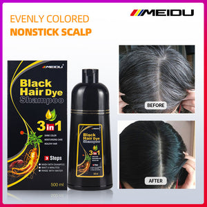 1. 3 in 1 Hair Dye Instant Black Hair Shampoo for Women (Pack of 2)
