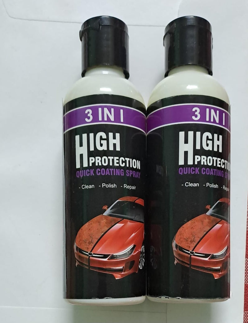 3 in 1 High Protection Car Quick Coating Spray (Pack of 3)