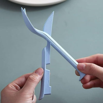 3-in-1 Reusable Spoon, Knife, and Fork