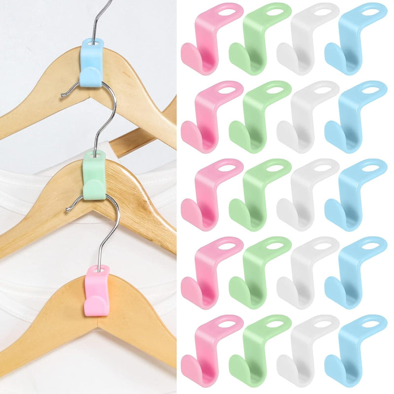30 Pcs Clothes Hanger Connector Hooks Space Saving Hanger Extender ( Pack Of 1 )